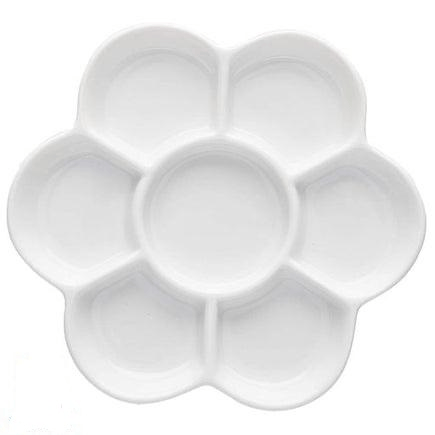 Porselen papatya palet 7 gözlü