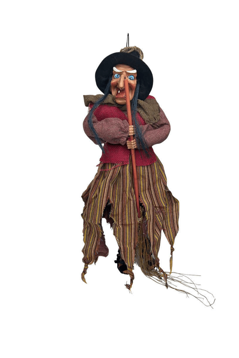 Halloween Askılı Cadı Süs Bordo 