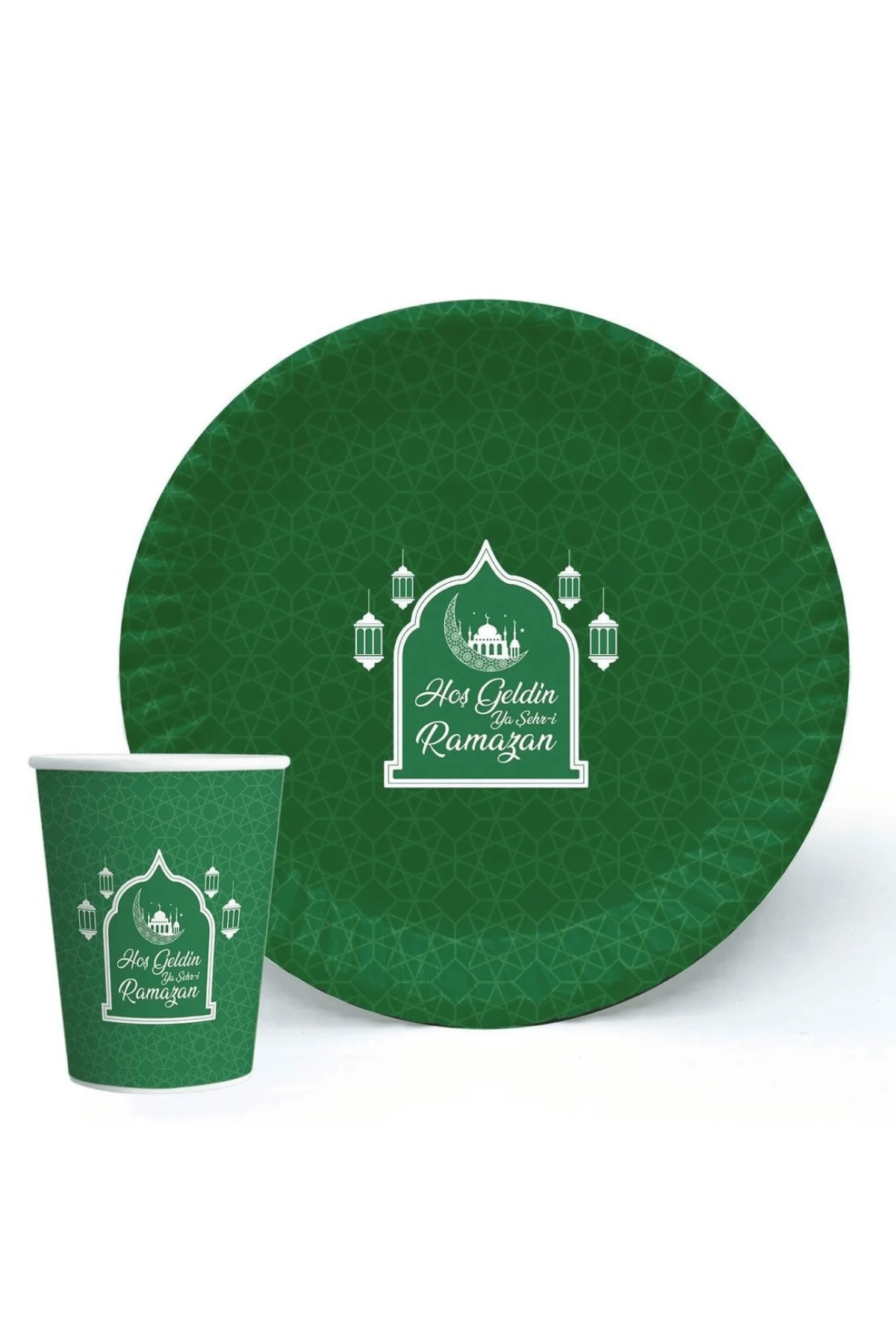 Ramazan Karton Tabak Bardak 8'li