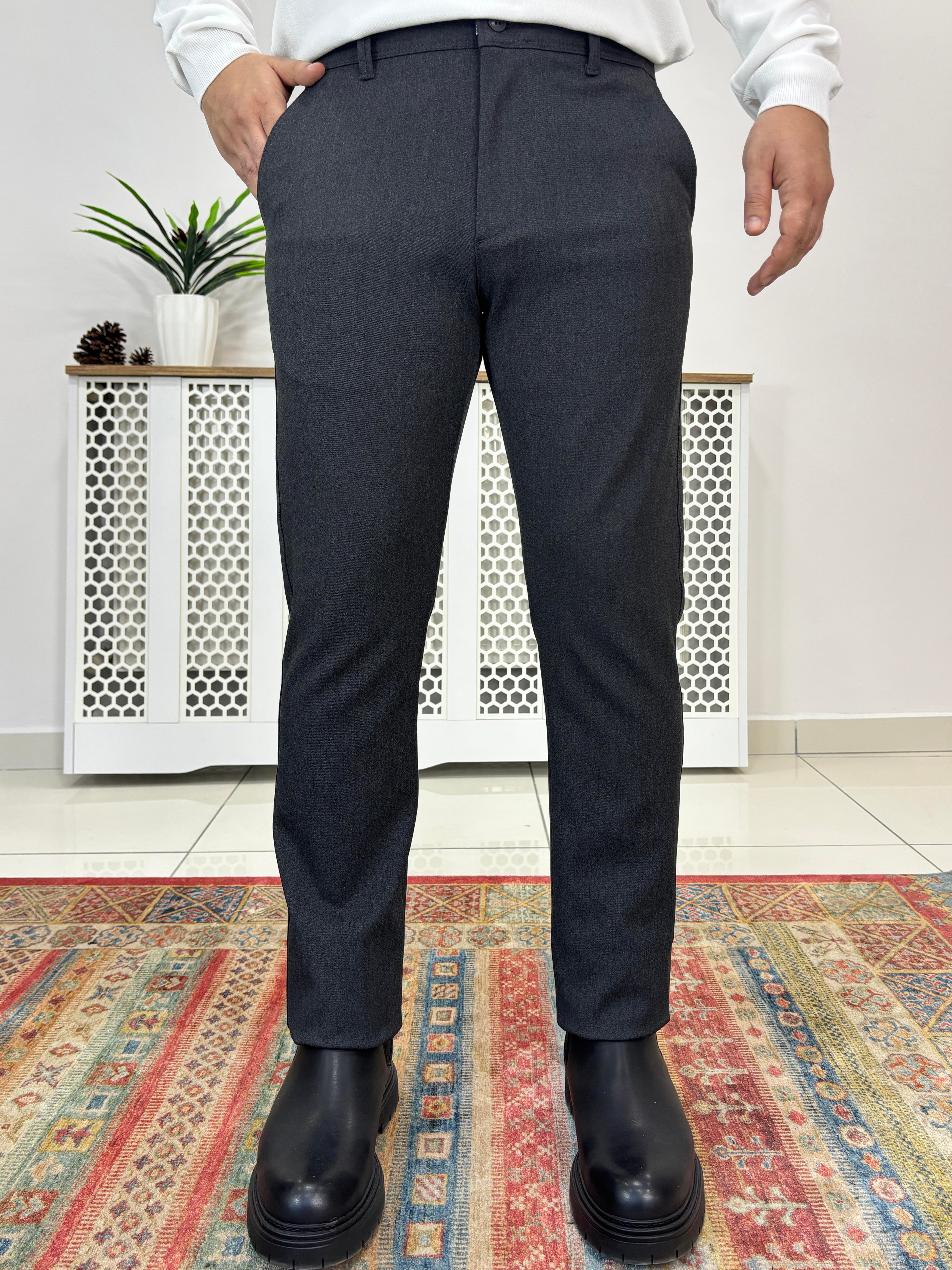 Antrasit Slim Kumaş Pantolon P0027