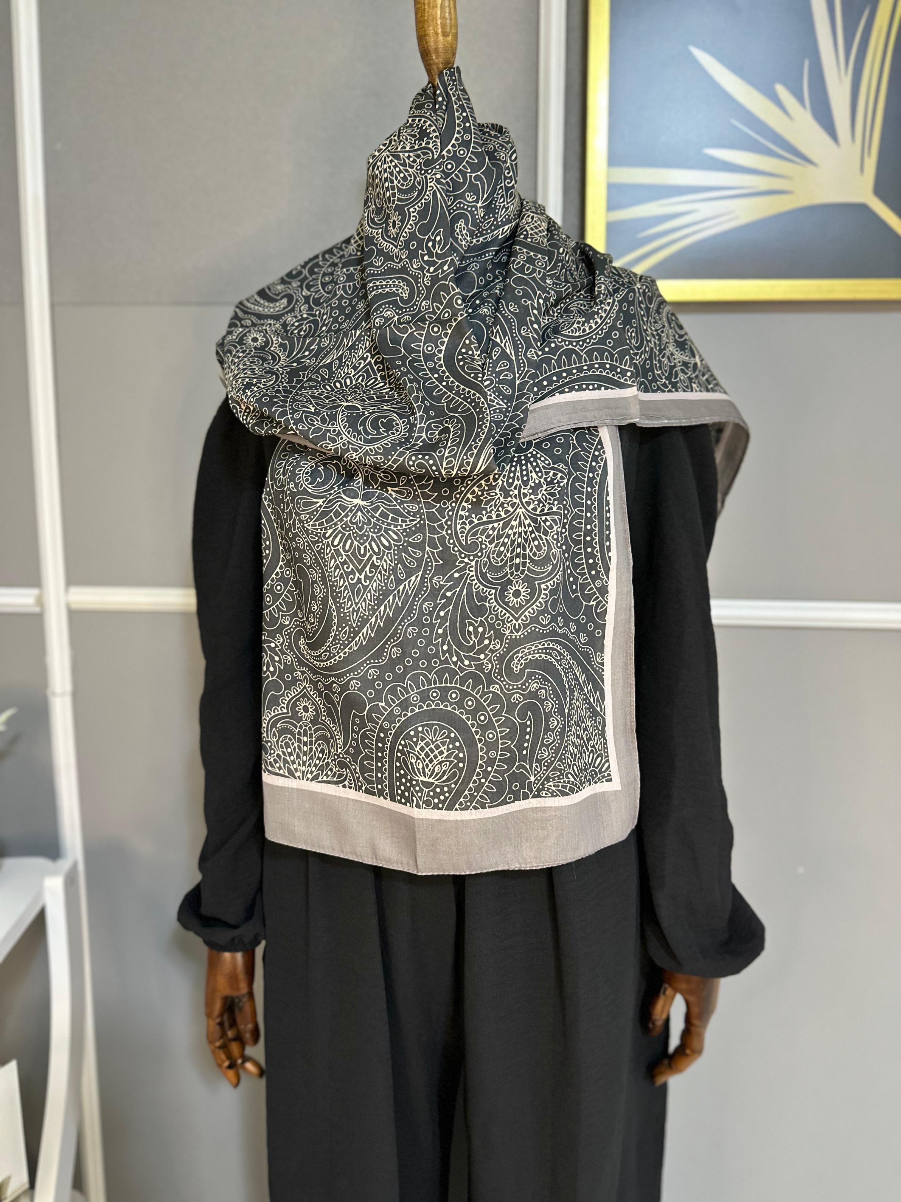 Dijital Baskı Pamuk Şal