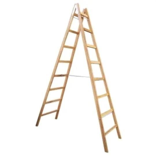 ASVERA 8+8 BASAMAKLI ÇİFT ÇIKIŞLI AHŞAP MERDİVEN