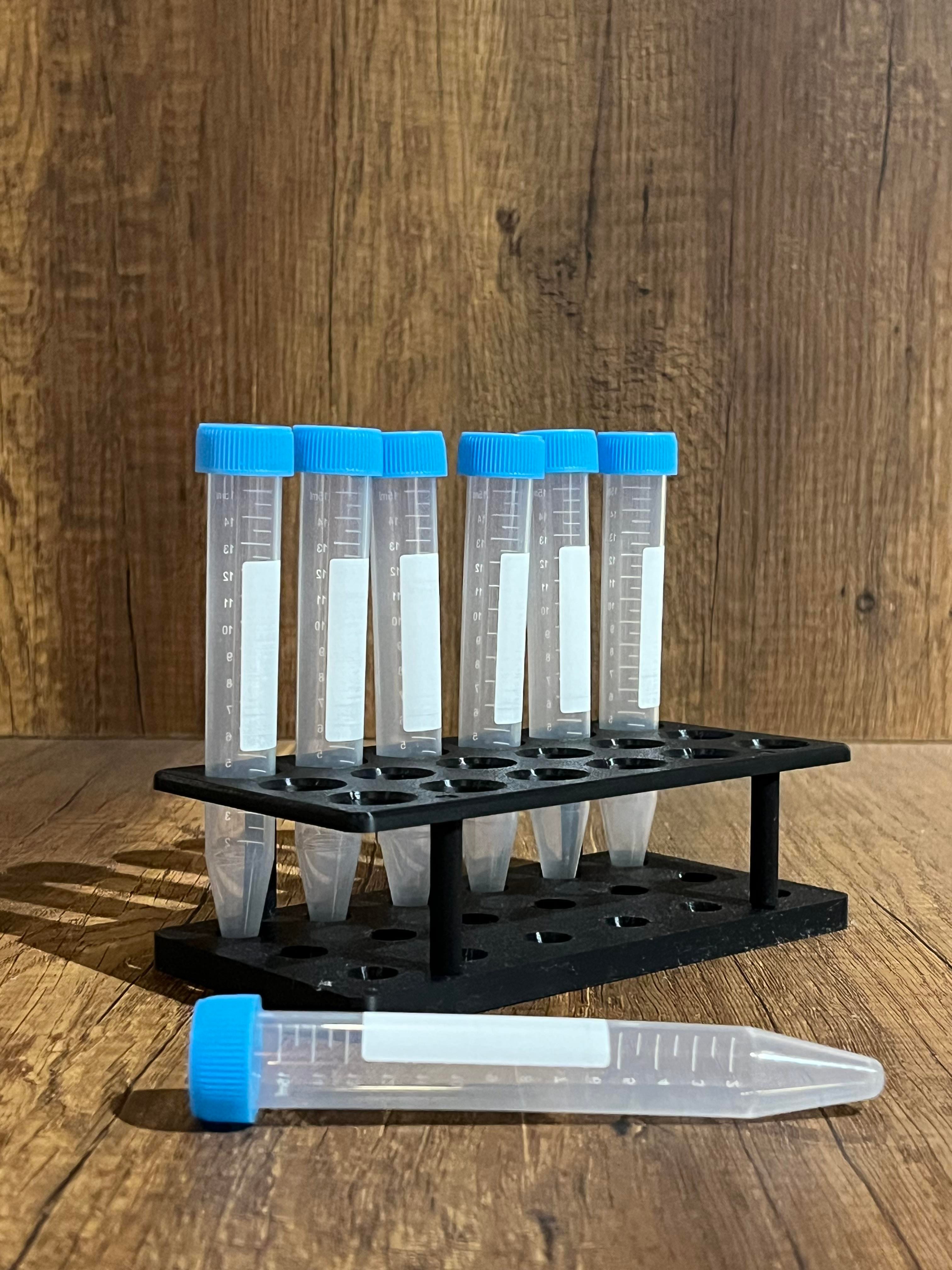 15ml Falkon Santrifüj Deney Tüpü Standı (6*3) (Tüpler görsel amaçlıdır)