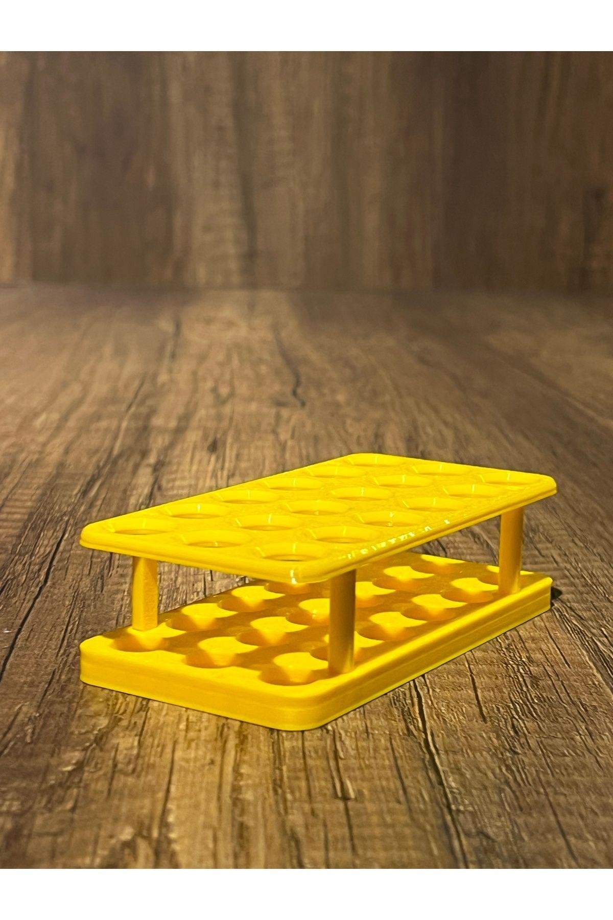 18'li Eppendorf Tüpü Standı (Sarı)