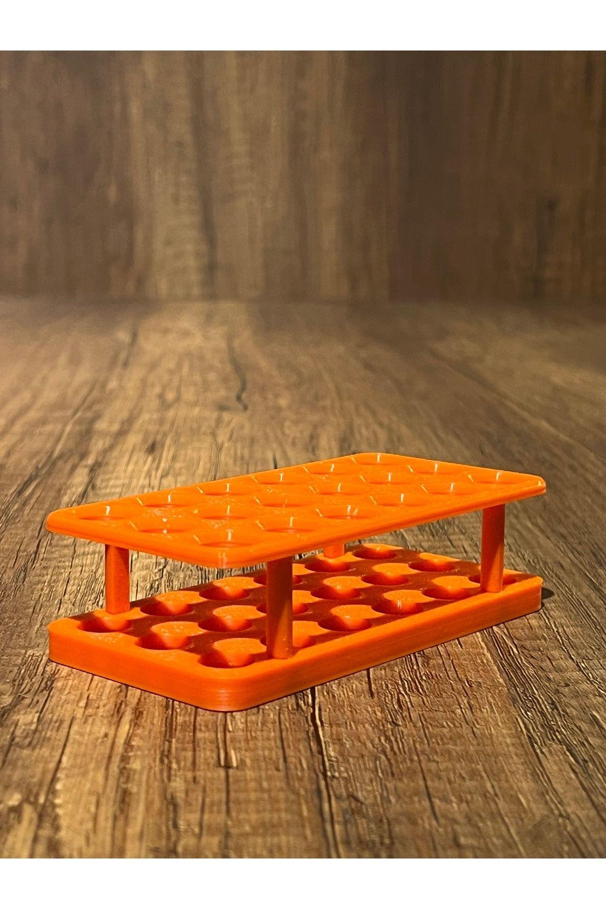 18'li Eppendorf Tüpü Standı (Turuncu)