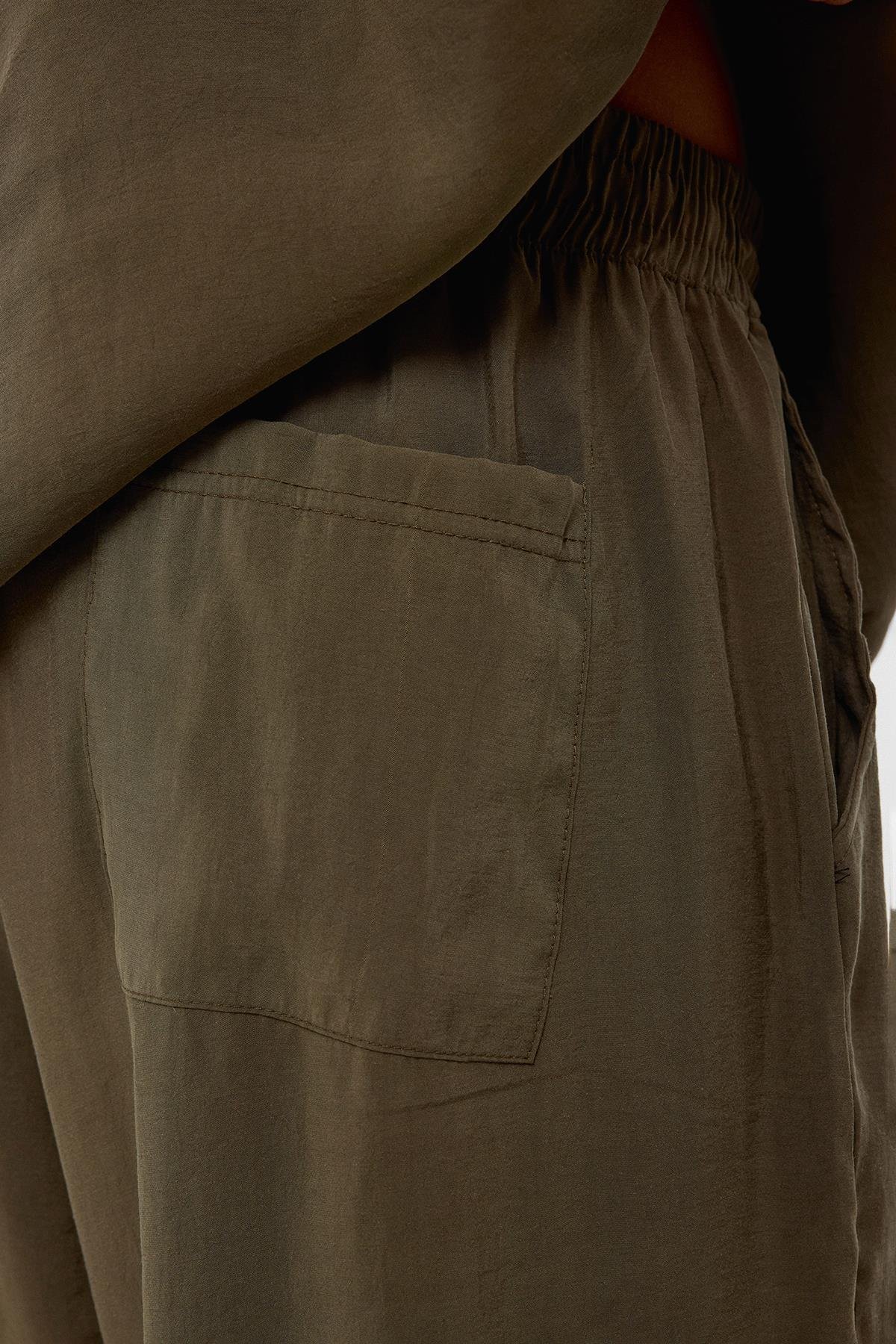 Baggy Fit Modal Kumaş Pantolon Haki