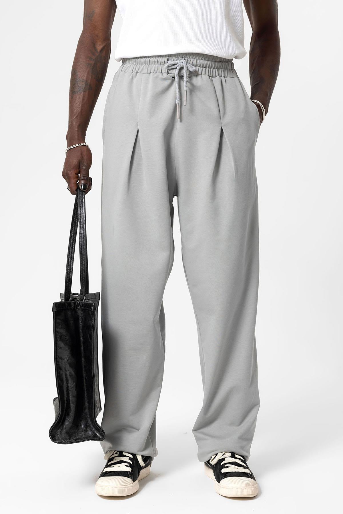 Basic Baggy Eşofman alt Gri