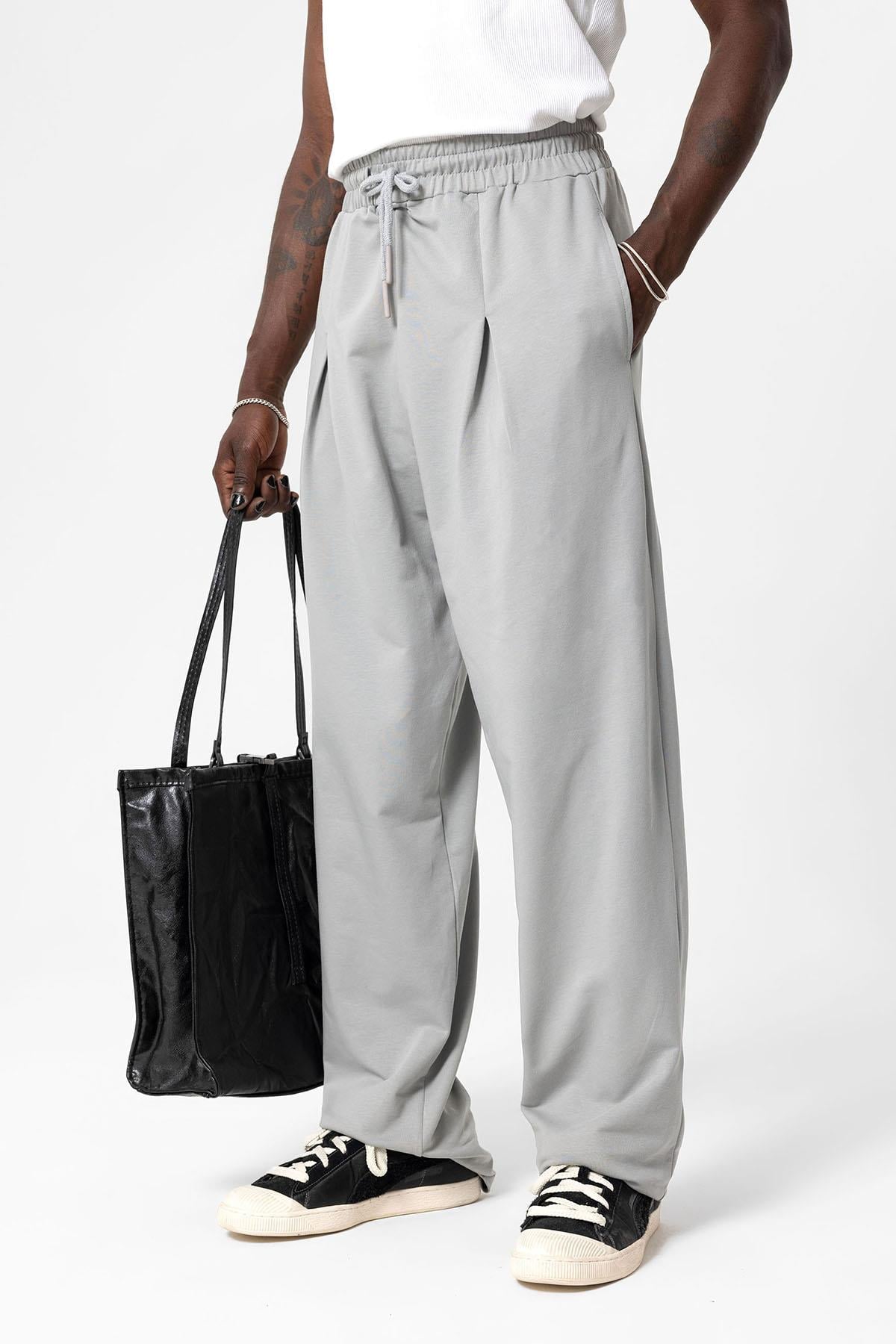 Basic Baggy Eşofman alt Gri