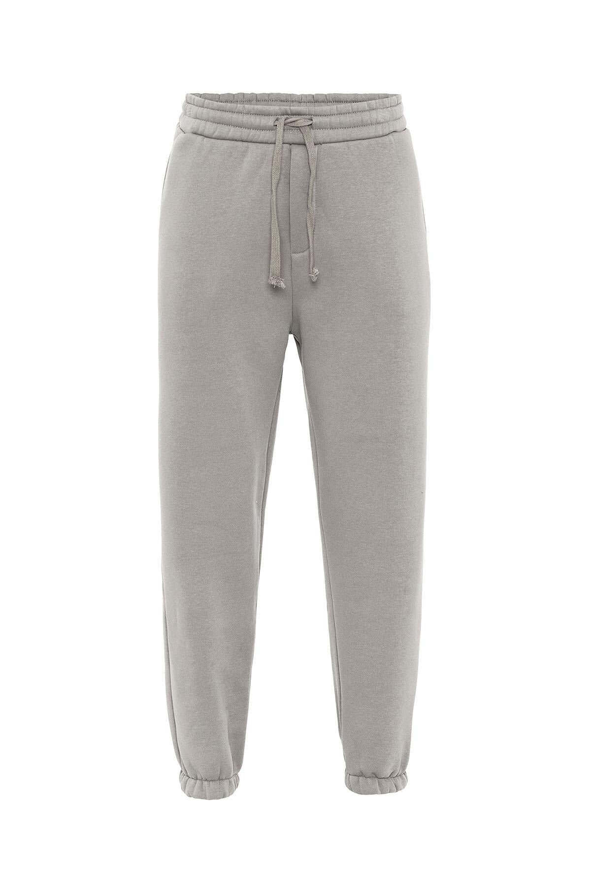 Basıc Oversize Jogger Eşofman Altı Vizon