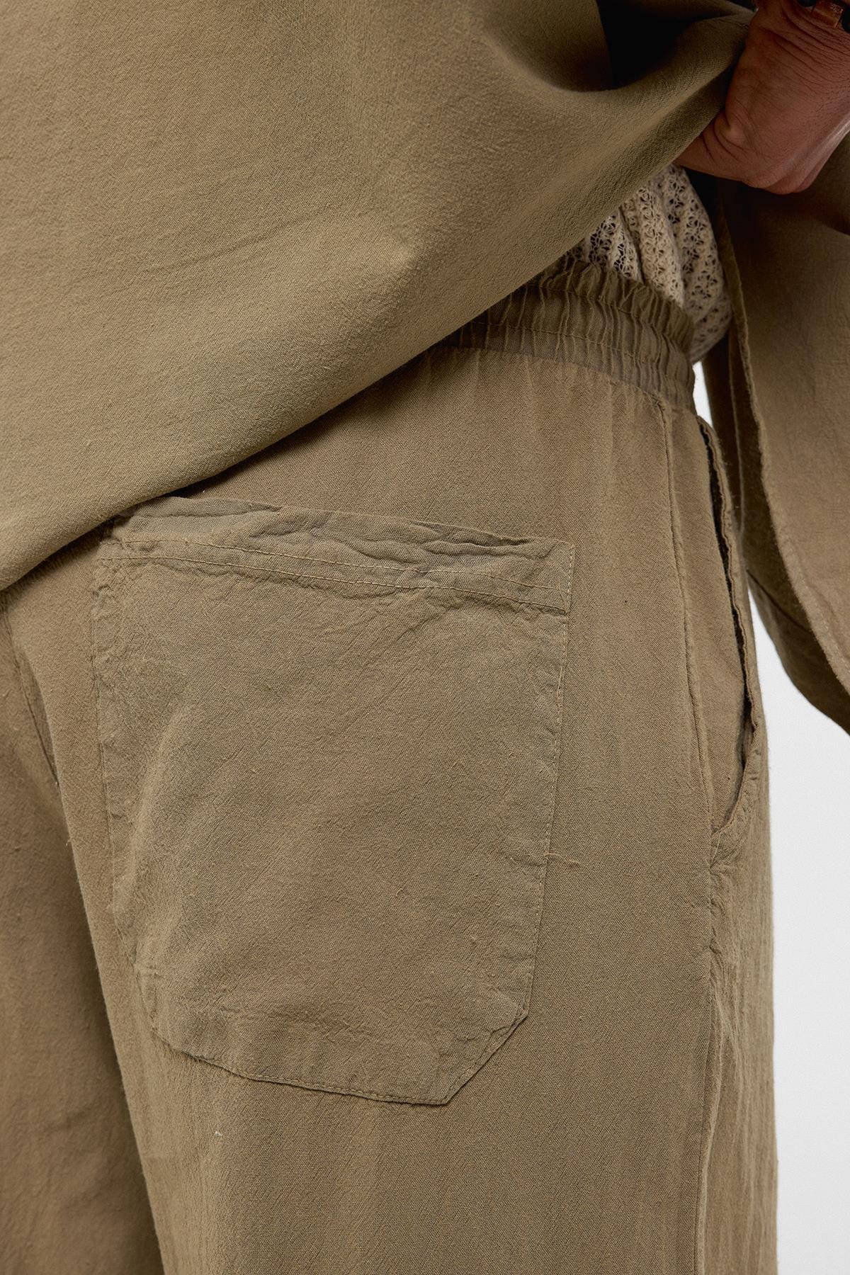 Basic Oversize Keten Takım Haki