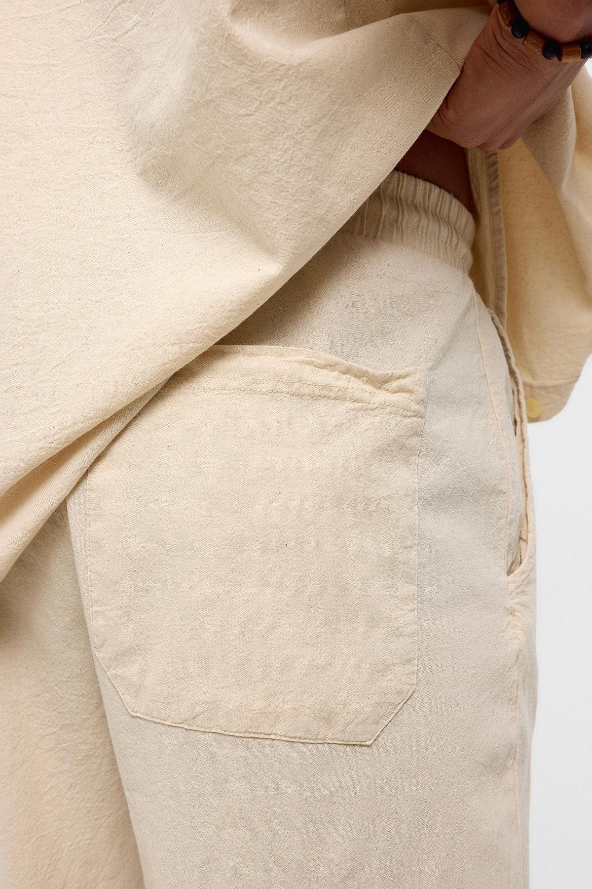 Basic Oversize Keten Takım Naturel