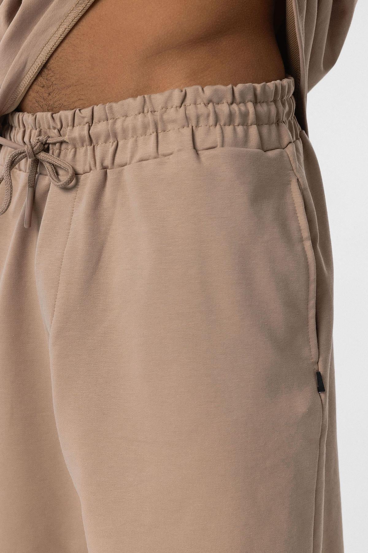 Basic Oversize Şort Takım Vizon