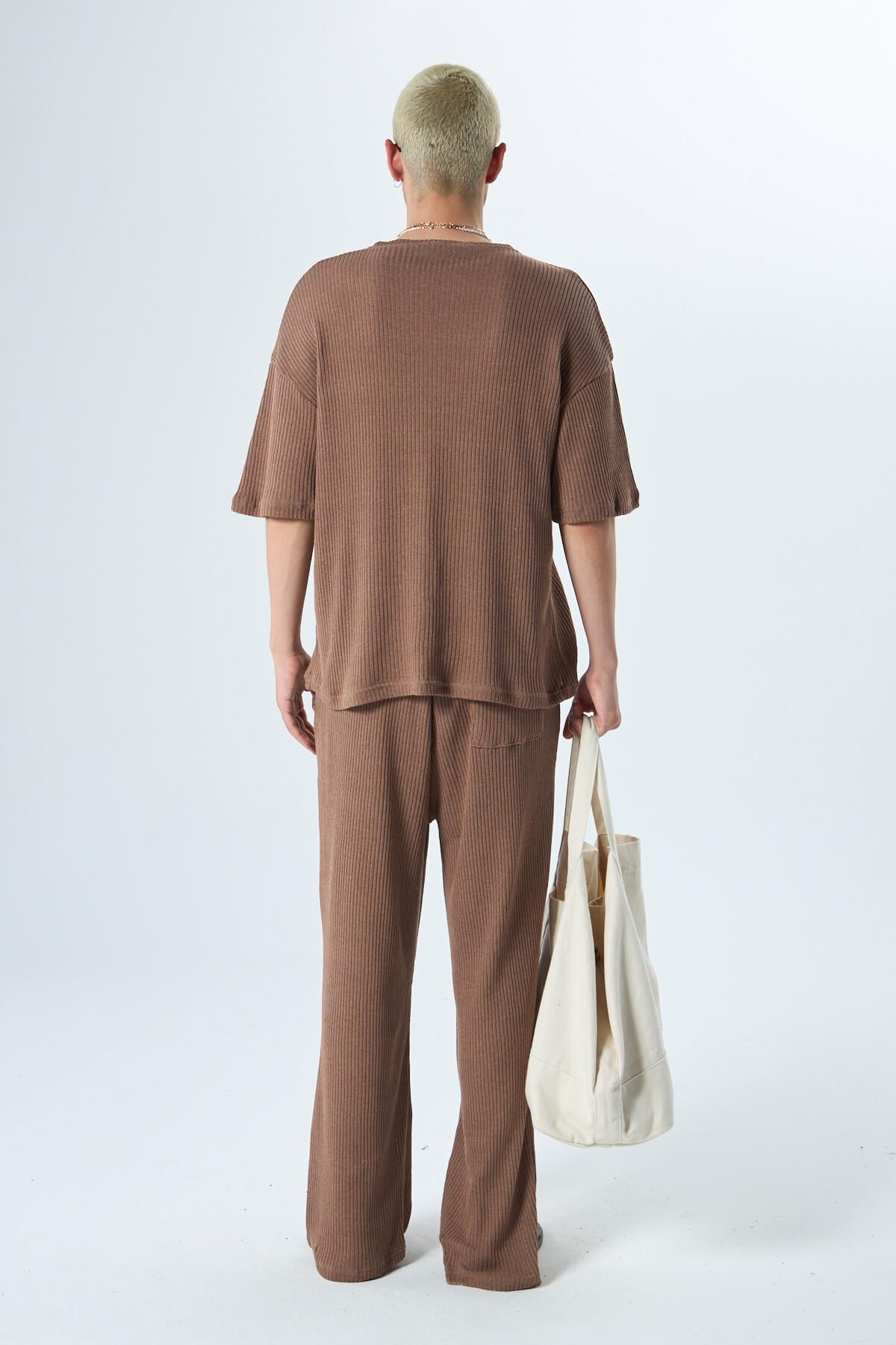 Basıc Oversize Takım Kahve