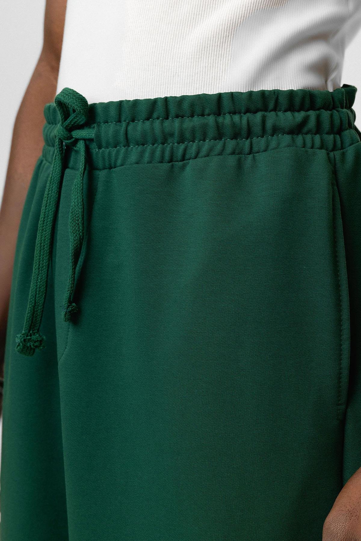 Basıc Paça Lastikli Oversize Eşofman Alt Nefti