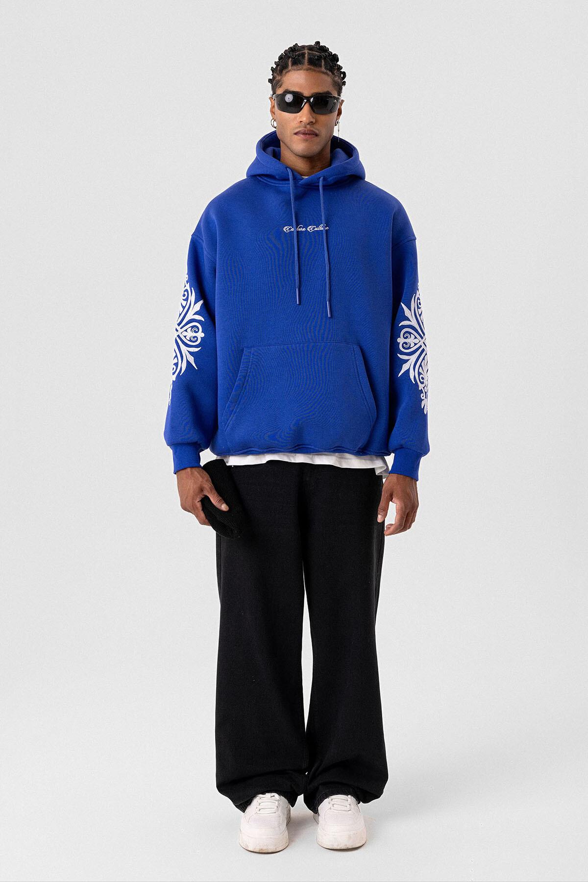 Desenli Oversize Sweatshirt Saks