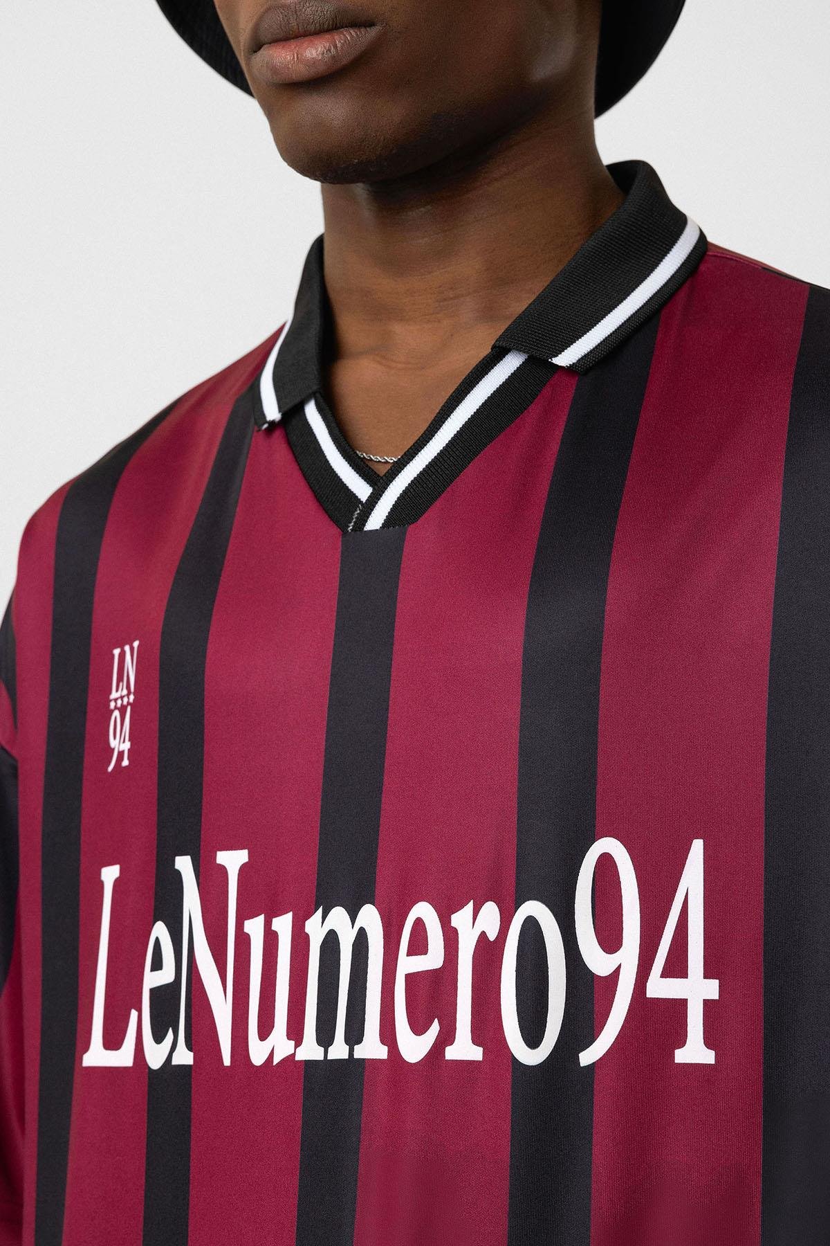 Oversize Baskılı Forma Tişört Bordo