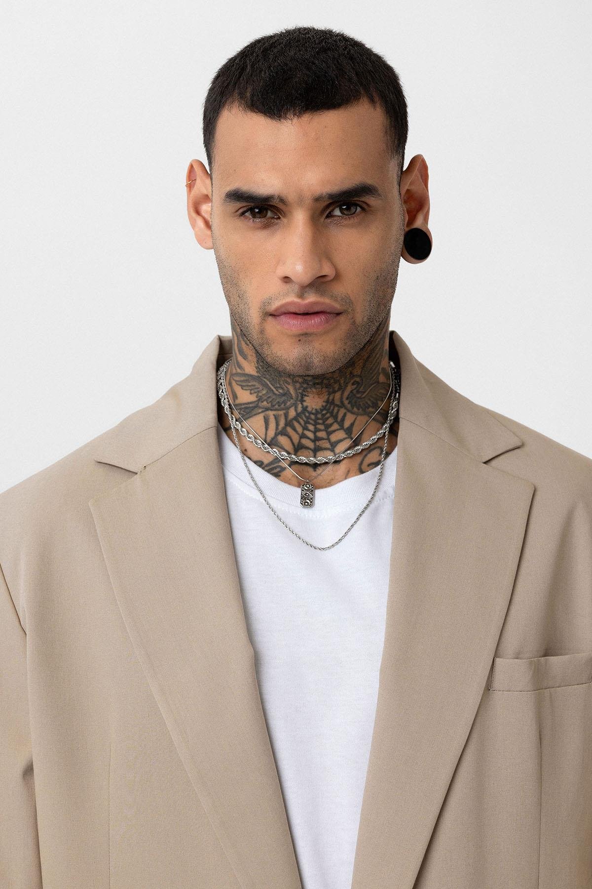 Oversize Blazer Ceket Bej