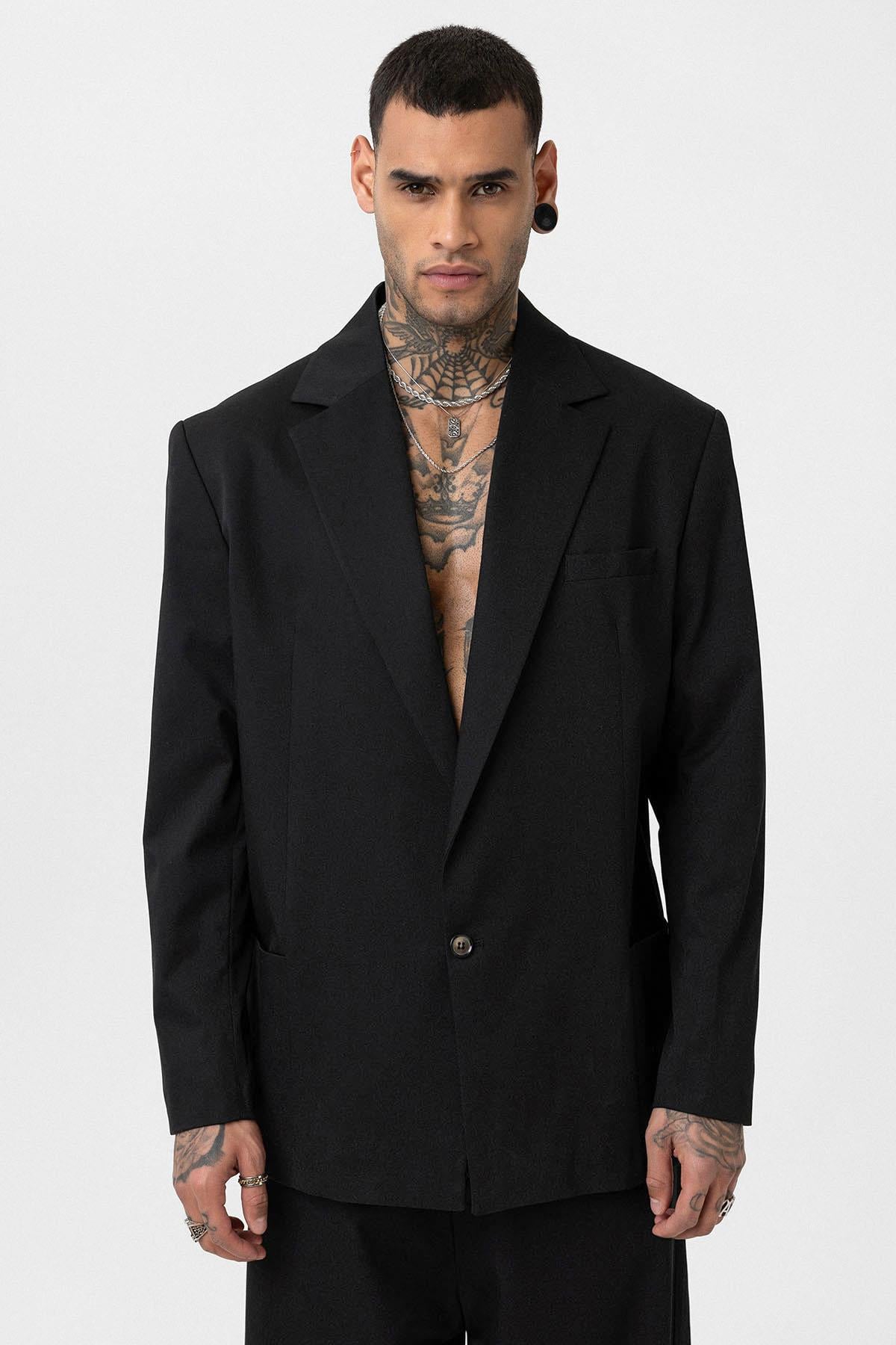 Oversize Blazer Ceket Siyah