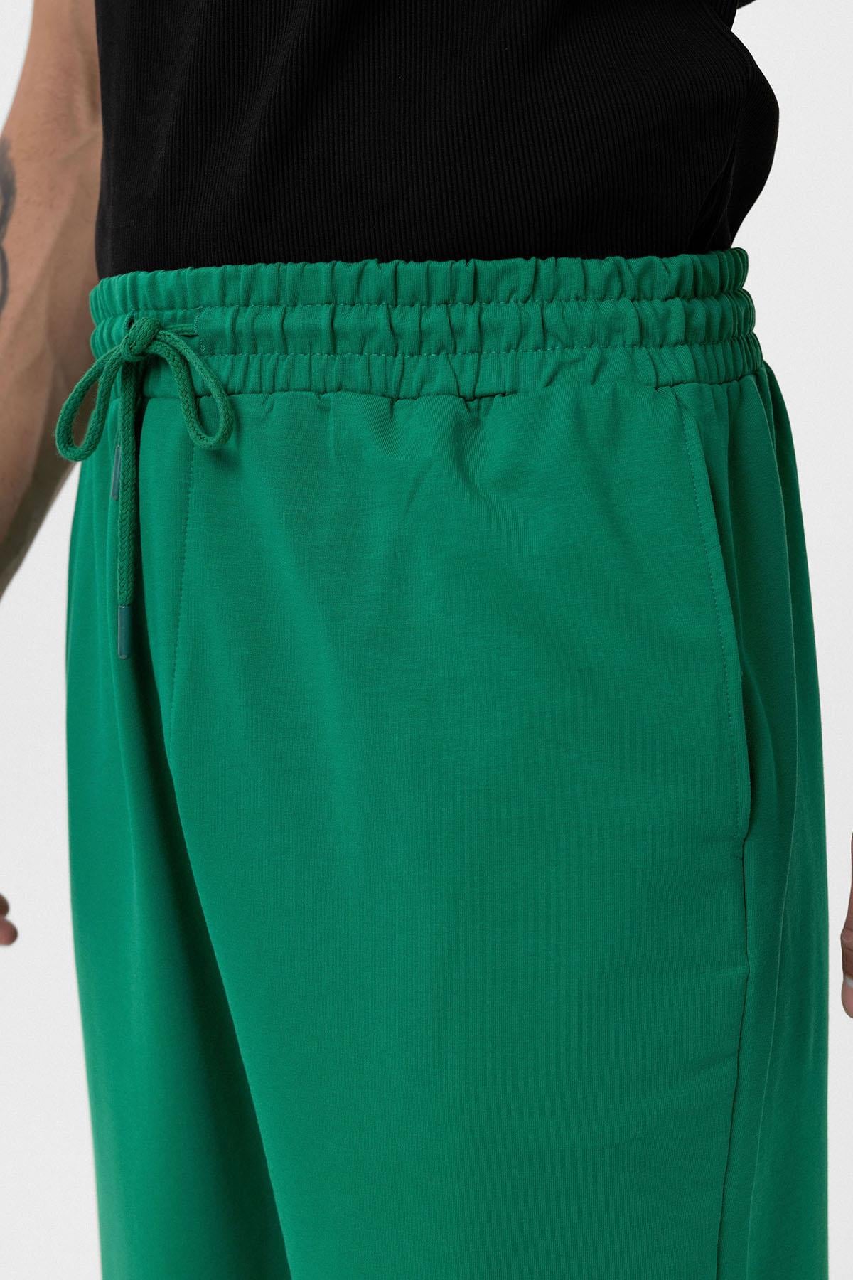 Paça Lastikli Basic Oversize Eşofman Takımı Nefti