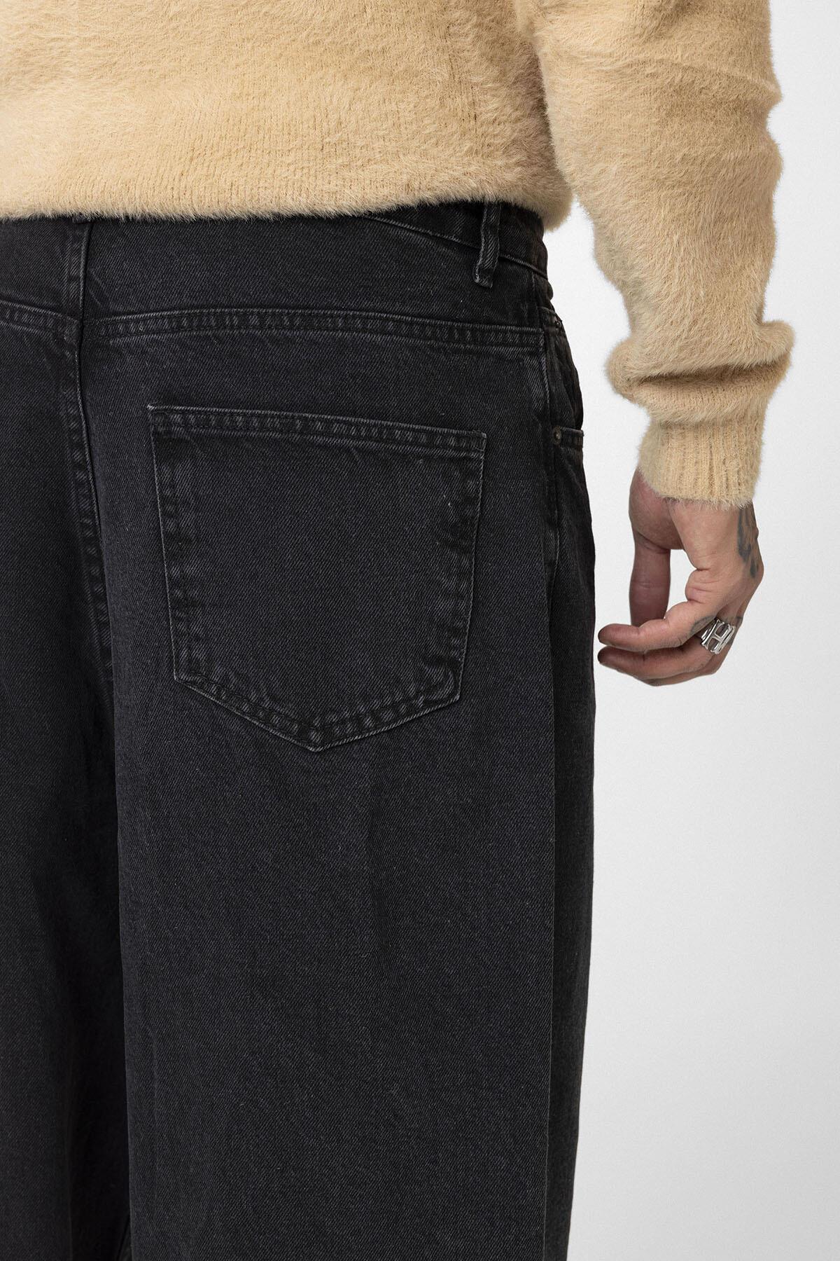 Super Baggy Fıt Jean Antrasit