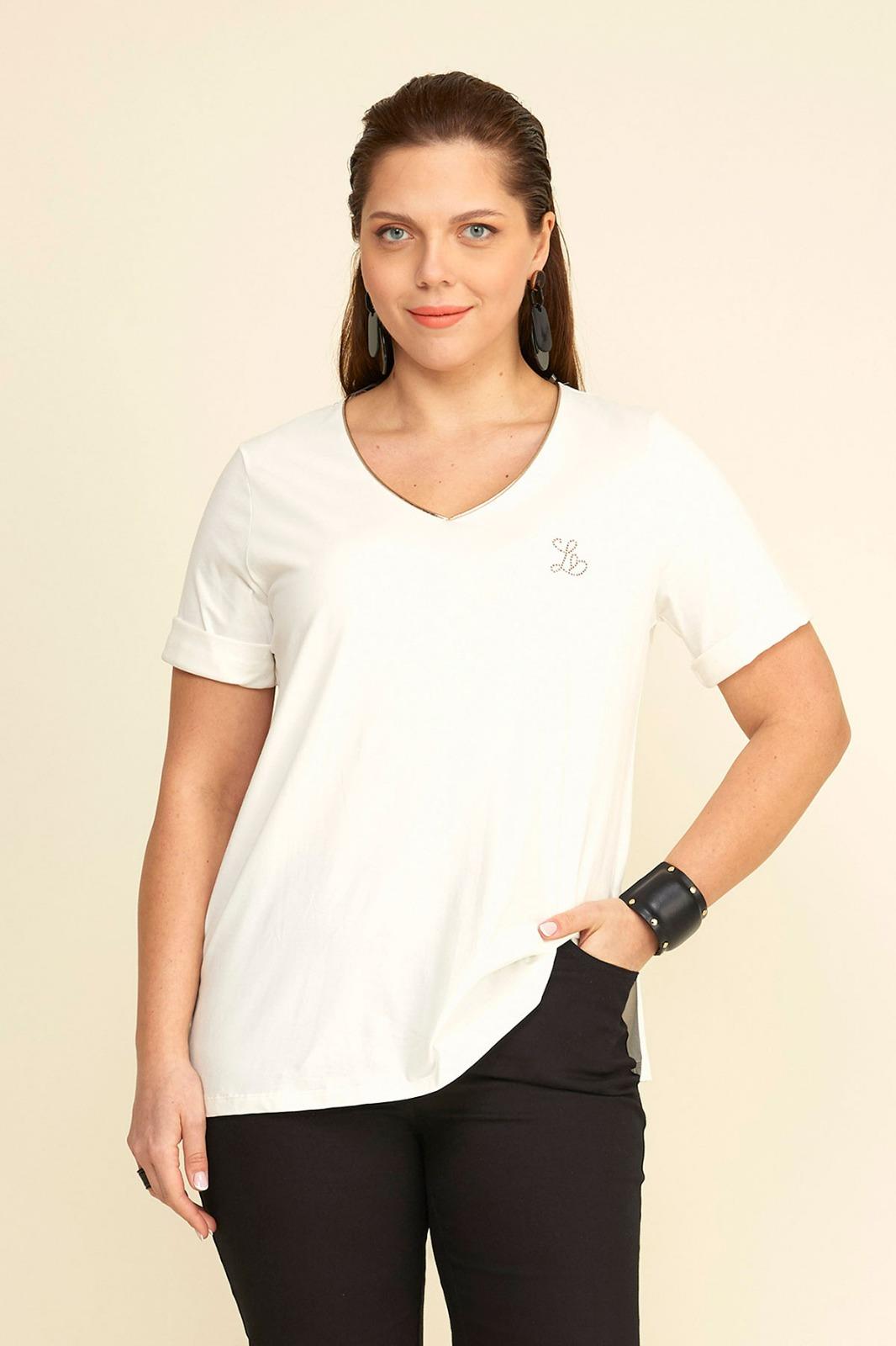Biyeli V Yaka Tshirt
