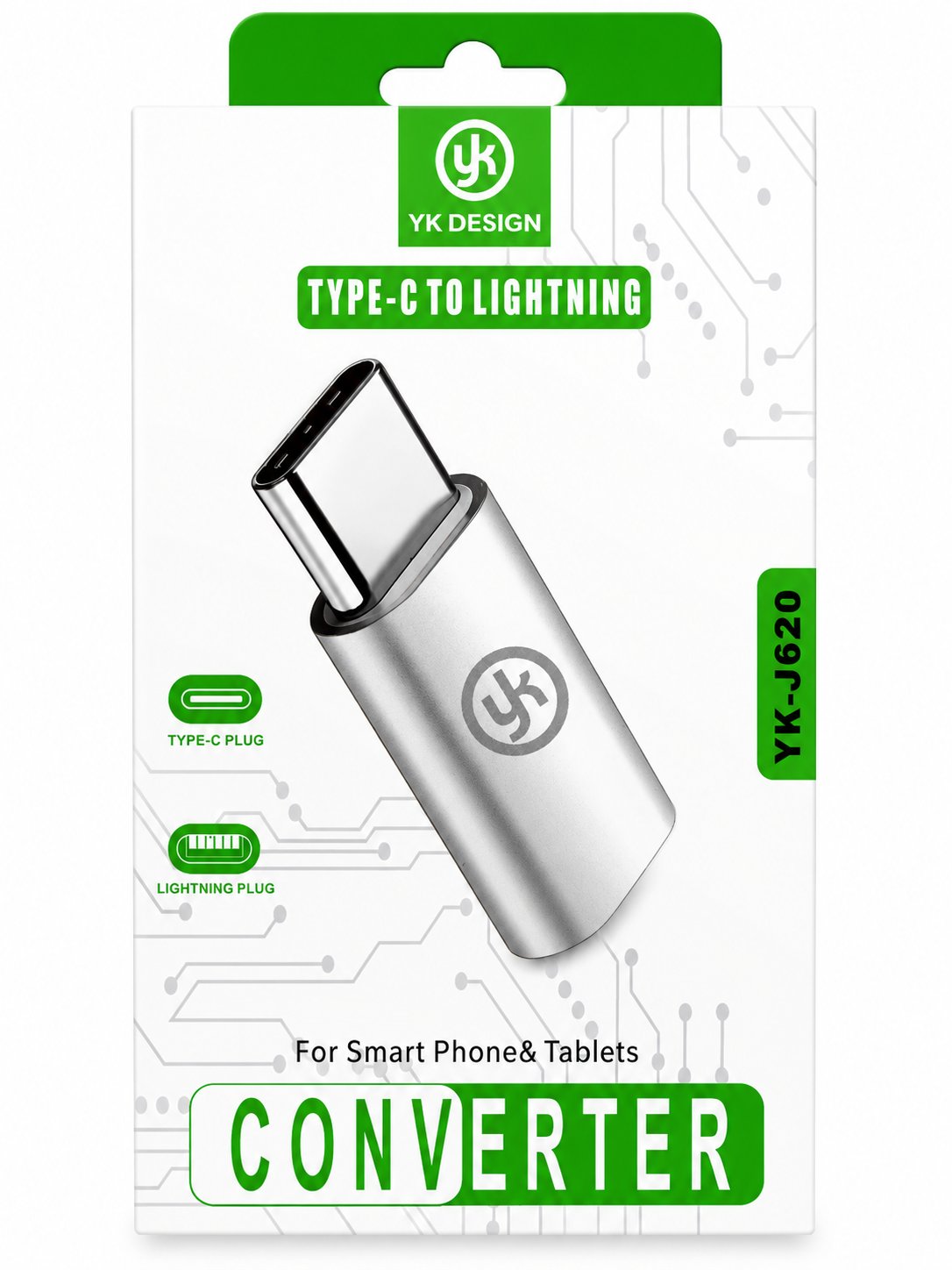 2'si 1 Arada Dönüştürücü Adaptör – iPhone ve Android Arası Çevirici, Hızlı Şarj Destekli (LIGHTNING TO TYPE-C)