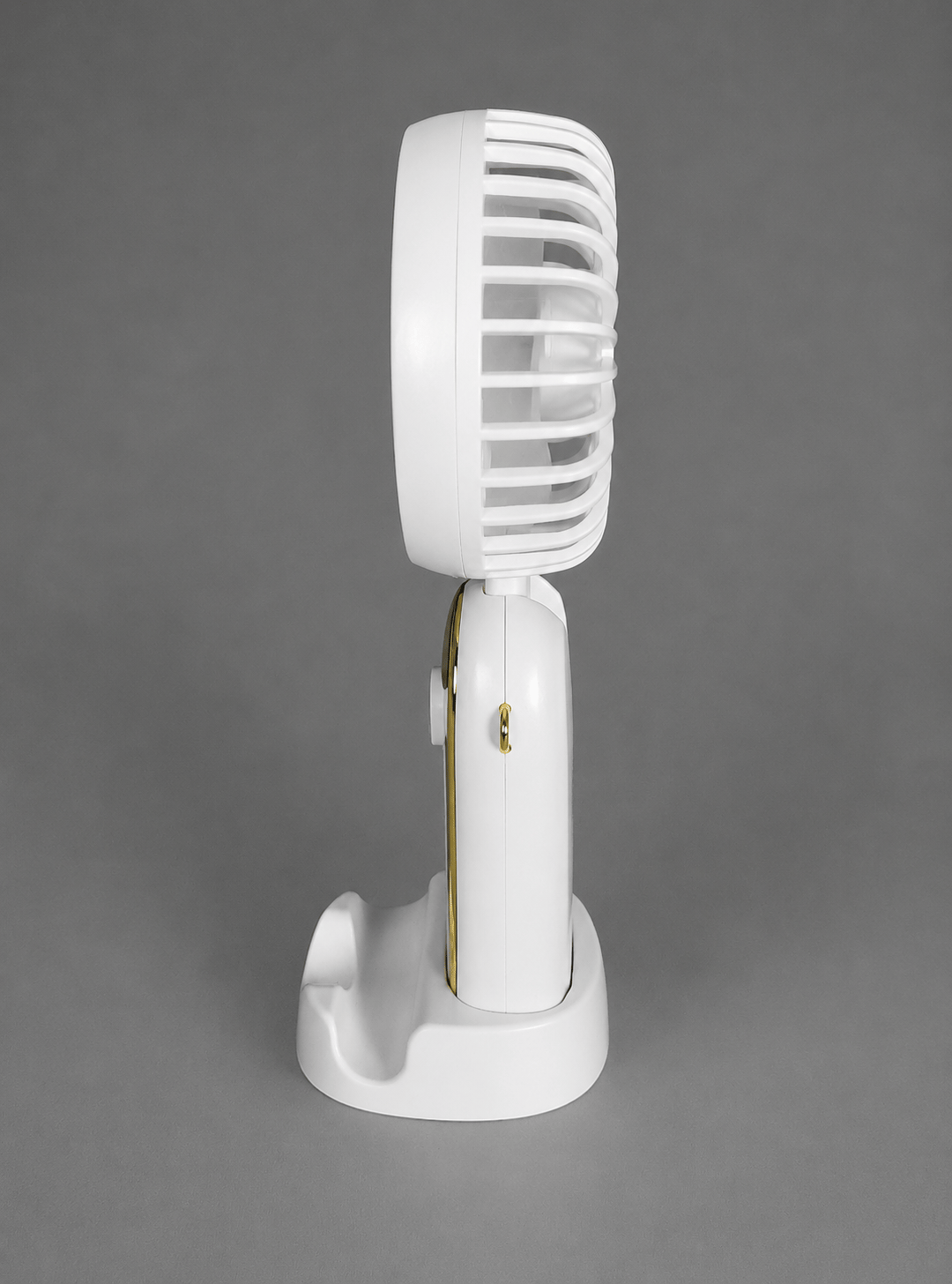 5 Kademeli Taşınabilir Mini Fan – Şarjlı, Sessiz USB Fan | Güçlü Hava Akışı, Uzun Kullanım Süresi (BEYAZ)