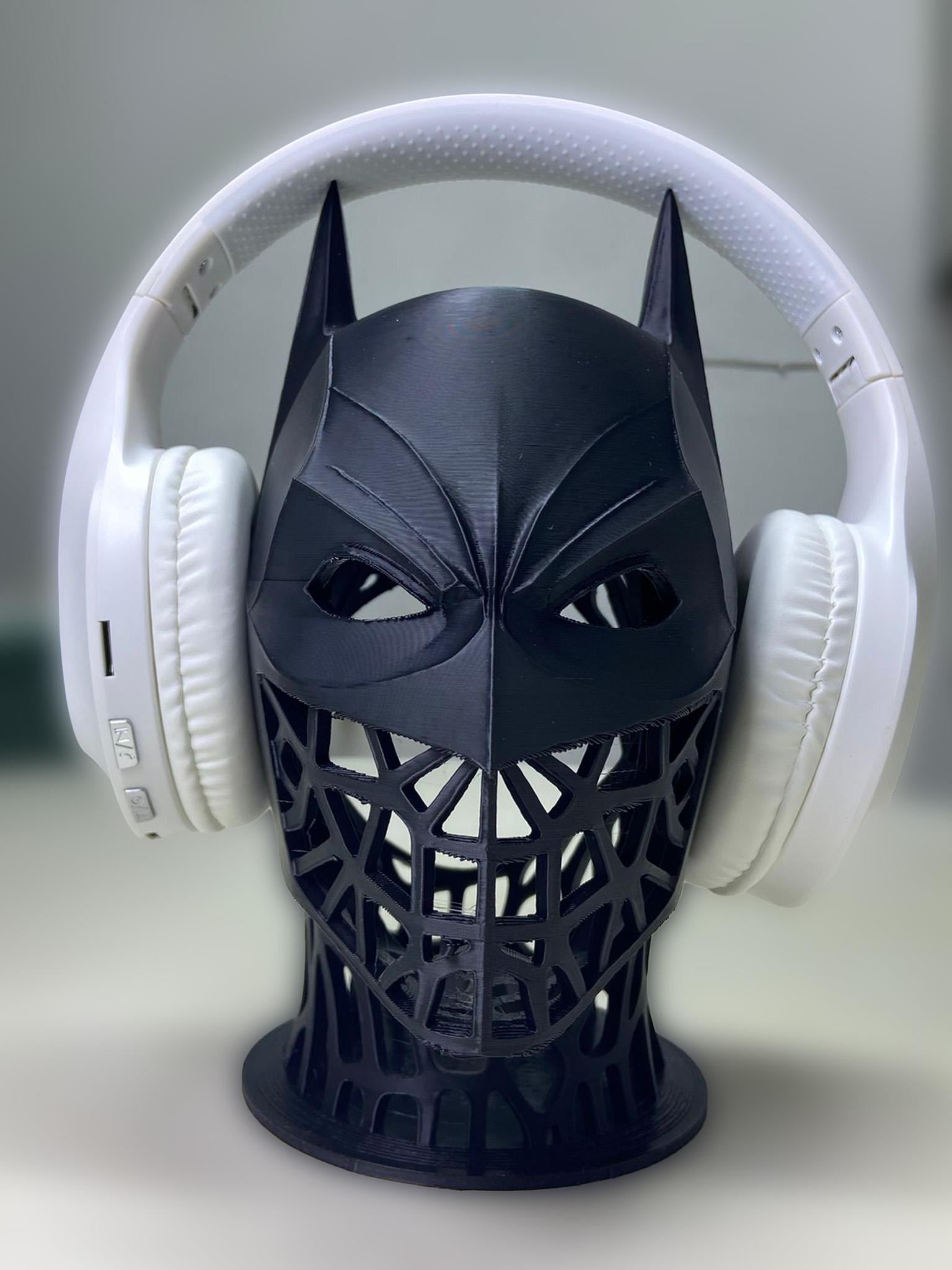 Batman Görünümlü Kafa Üstü Kulaklık Standı