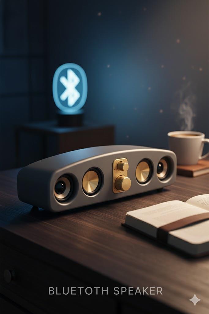 Ferro E-3403 10W Bluetooth Hoparlör | USB TF Kart AUX Destekli | Type-C Şarjlı Taşınabilir Speaker Gri