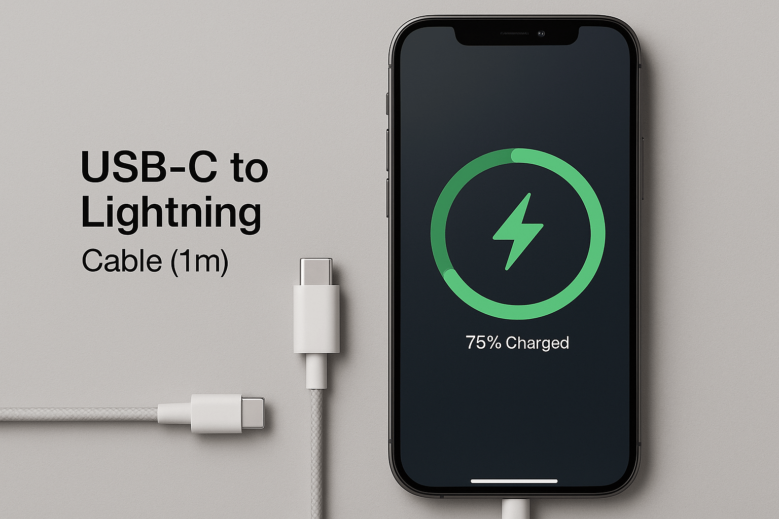 FERRO FC-17 Apple iPhone 14m Pro Maxa Kadar Uyumlu Lightning Hızlı Şarj Kablosu USB C Lightning