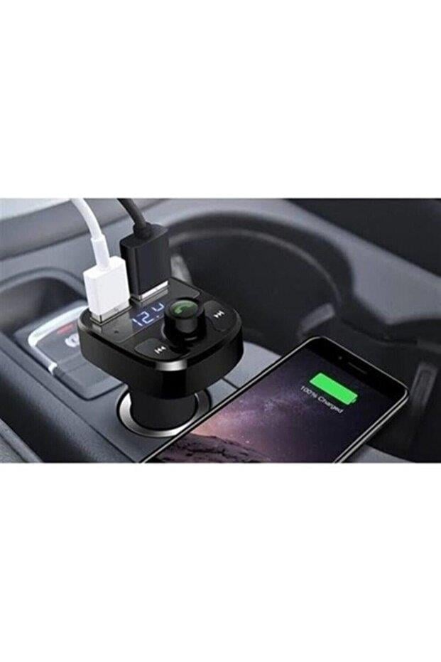 FERRO X8 Fm Transmitter Bt/Usb/Mp3/Microsd Kart Çakmaklık Girişli Kablosuz Mp3 Çalar Araç Kiti