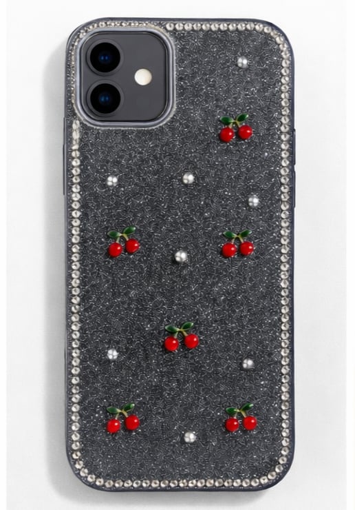 İPhone 12-12 Pro Uyumlu Simli Desenli Kılıf
