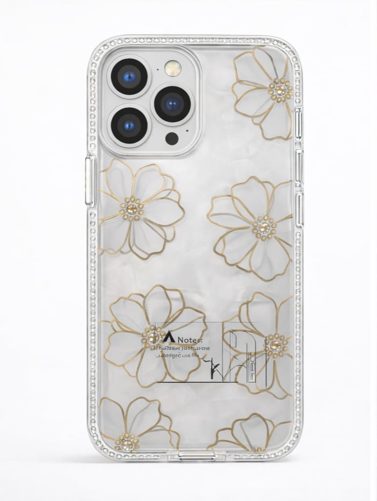İPhone 14 Pro Max Uyumlu Çiçek Desenli Kılıf