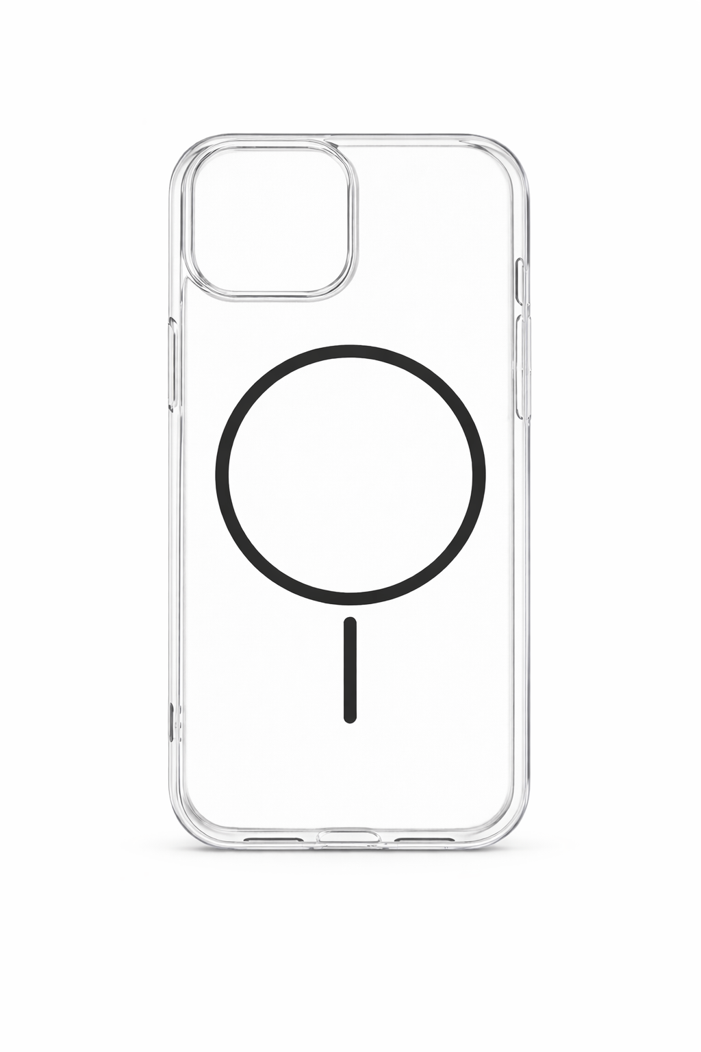İPhone 14 Pro Max Uyumlu Magsafei Renkli Sert Mika Kılıf Siyah