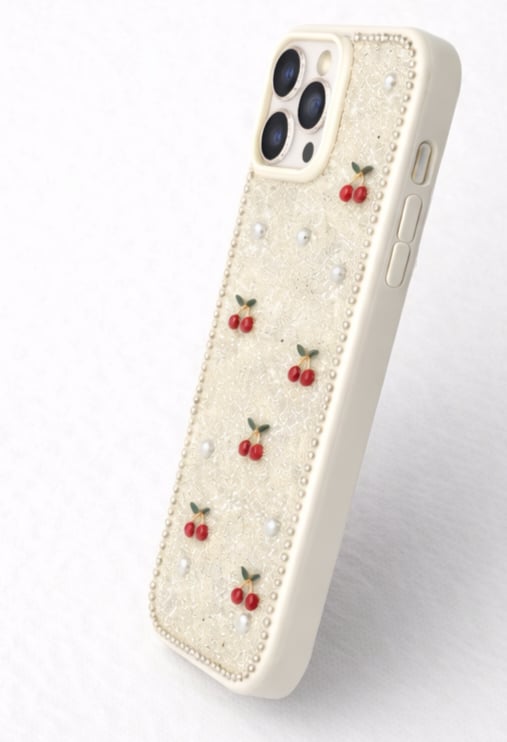 İPhone 14 Pro Max Uyumlu Simli Desenli Kılıf