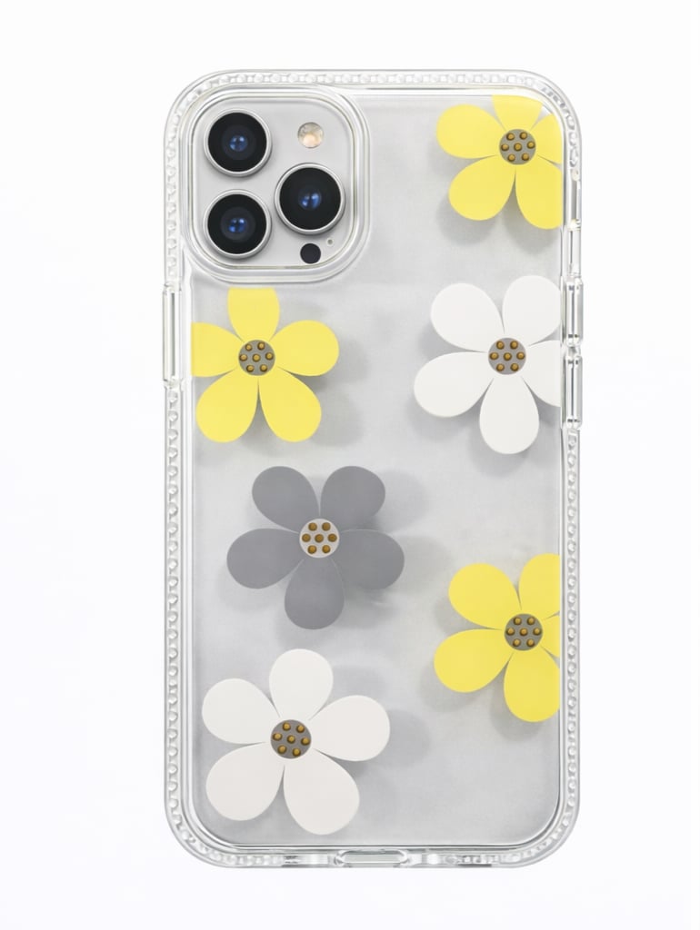 İPhone 15 Pro Max Uyumlu Çiçek Desenli Kılıf
