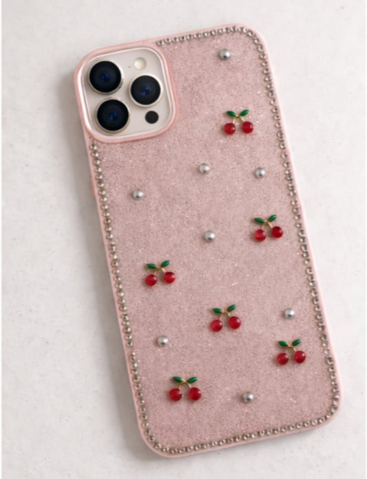 İPhone 16 Pro Max Uyumlu Simli Desenli Kılıf