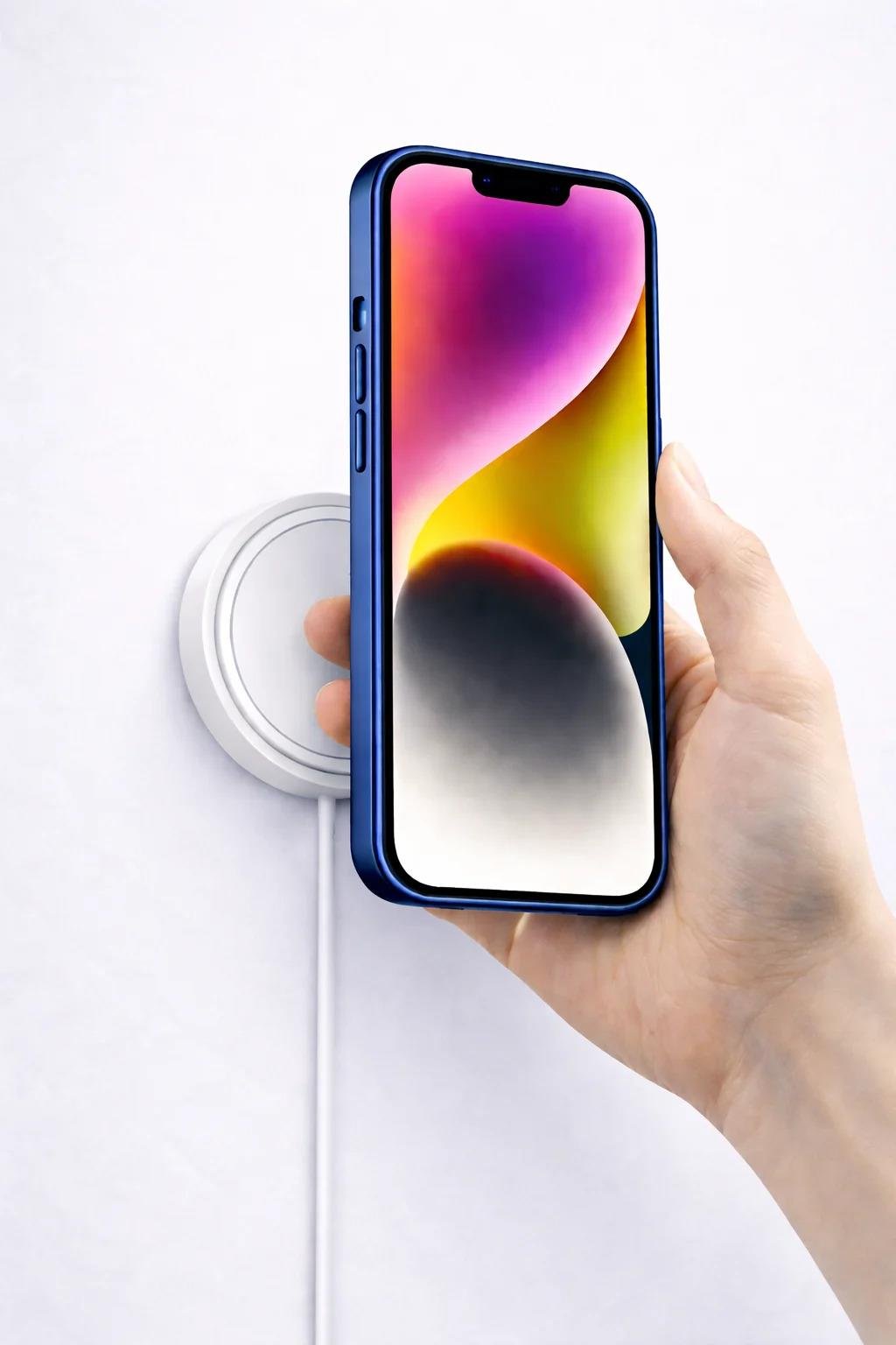 İPhone 16 Pro Uyumlu İPhone 17 Pro Görünümlü Magsafeli Kamera Kamera Lensli Kılıf Mavi