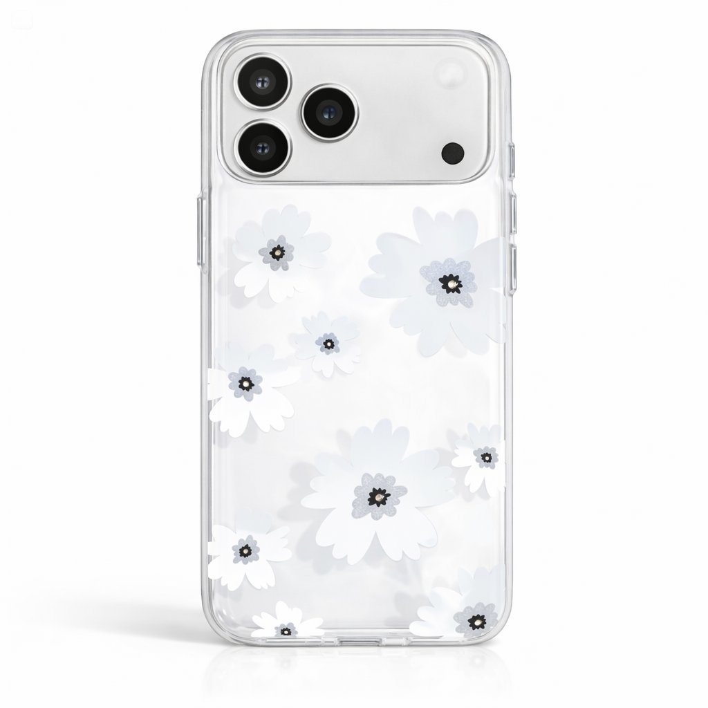 İPhone 17 Pro Max Uyumlu Çiçek Desenli Kılıf