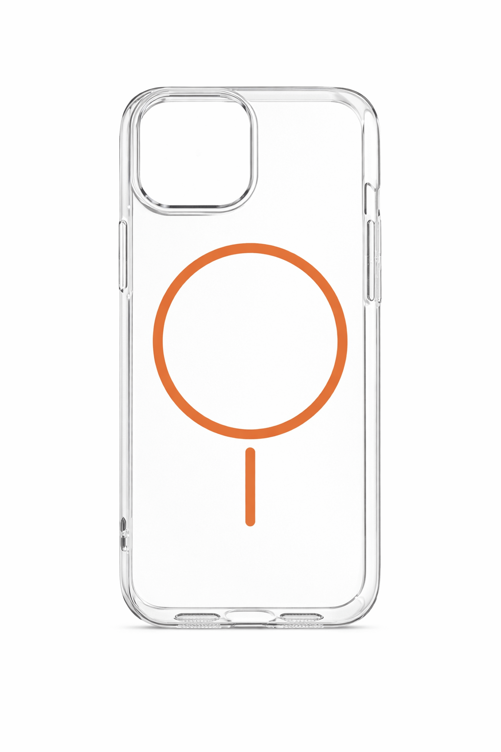 İPhone 17 Pro Max Uyumlu Magsafei Renkli Sert Mika Kılıf Turuncu
