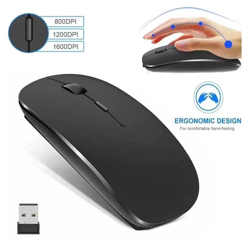 Kablosuz Sessiz Mouse – Ergonomik Wireless Mouse