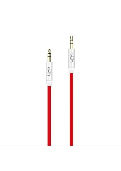 LinkTech A585 100cm Silikon 3.5mm AUX Kablo