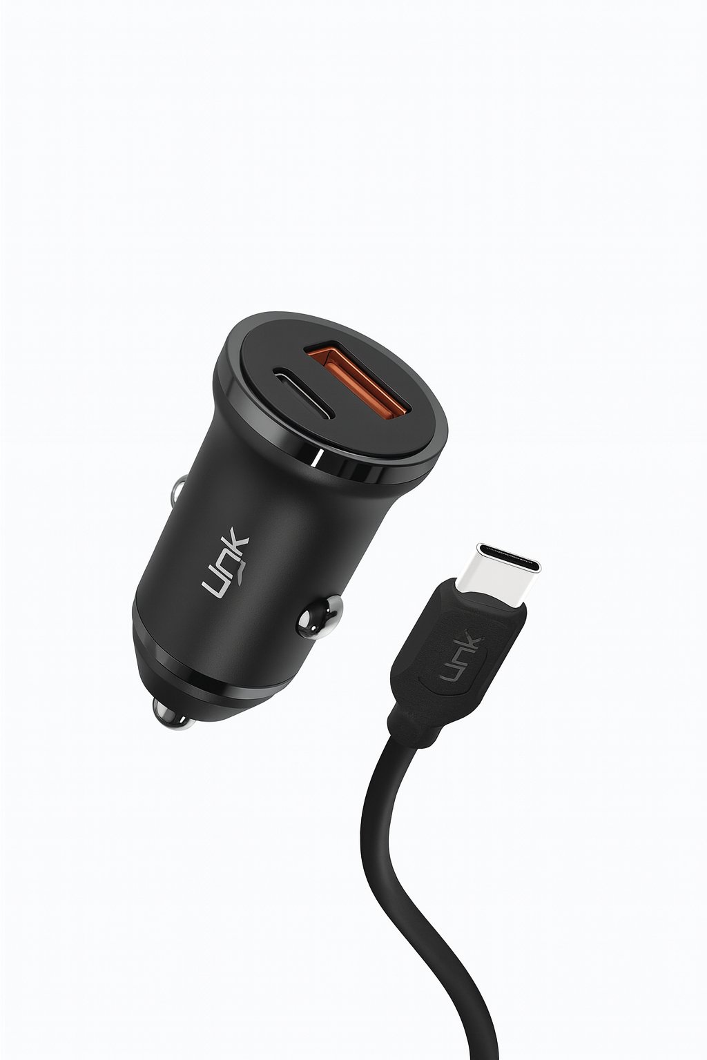 LinkTech C485 ECO Çevre Dostu With Lightning Cable Dual PD 20W Araç Şarj Aleti 