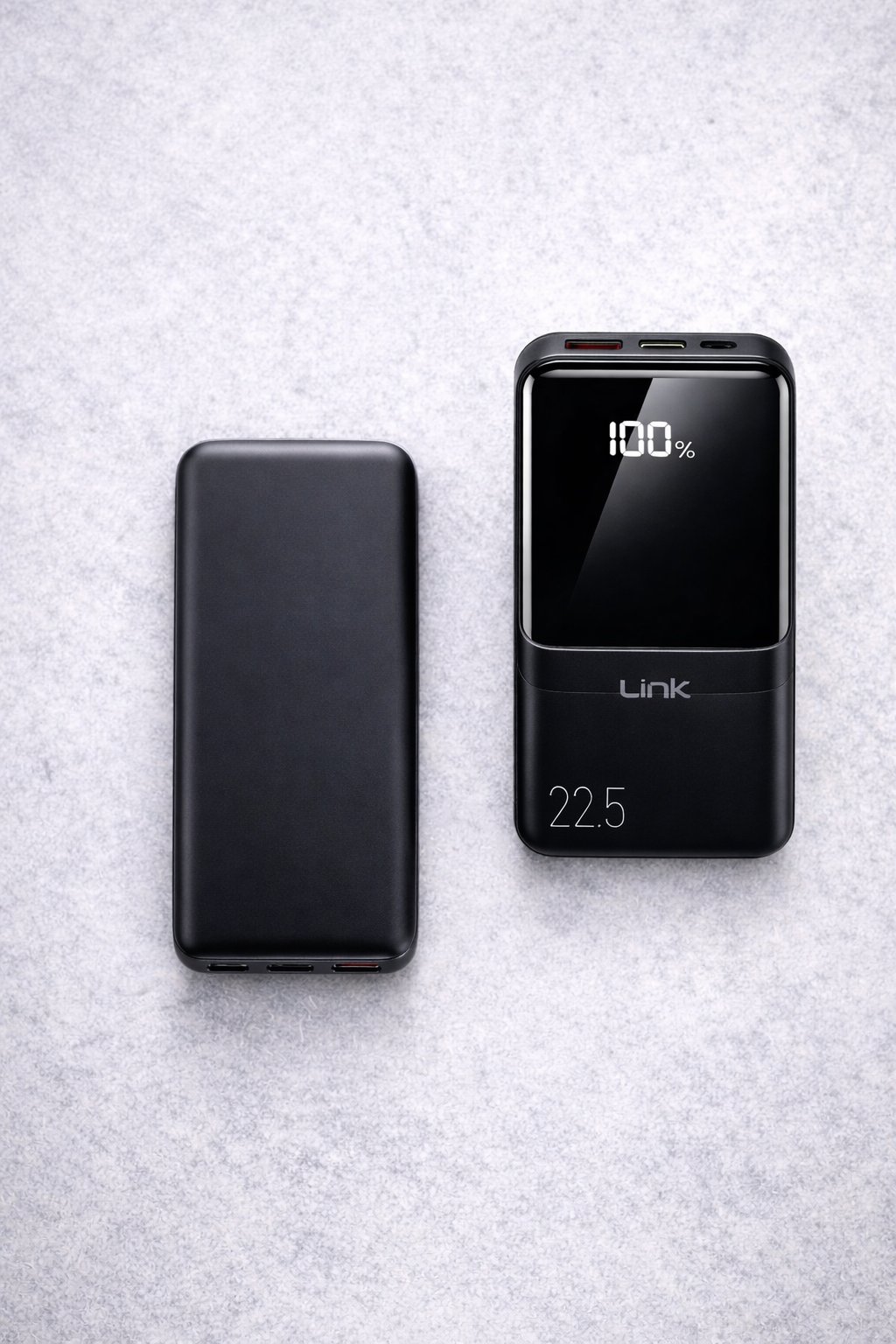 LinkTech EF94 Dijital Ekranlı 22,5W  9000 mAh PowerBank Siyah