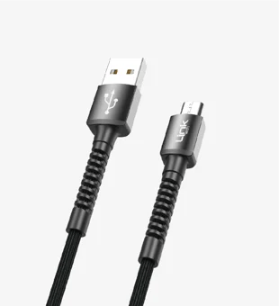 LinkTech K551 Safe & Fast 1m Örgülü Metal Başlı Micro USB Şarj Kablosu