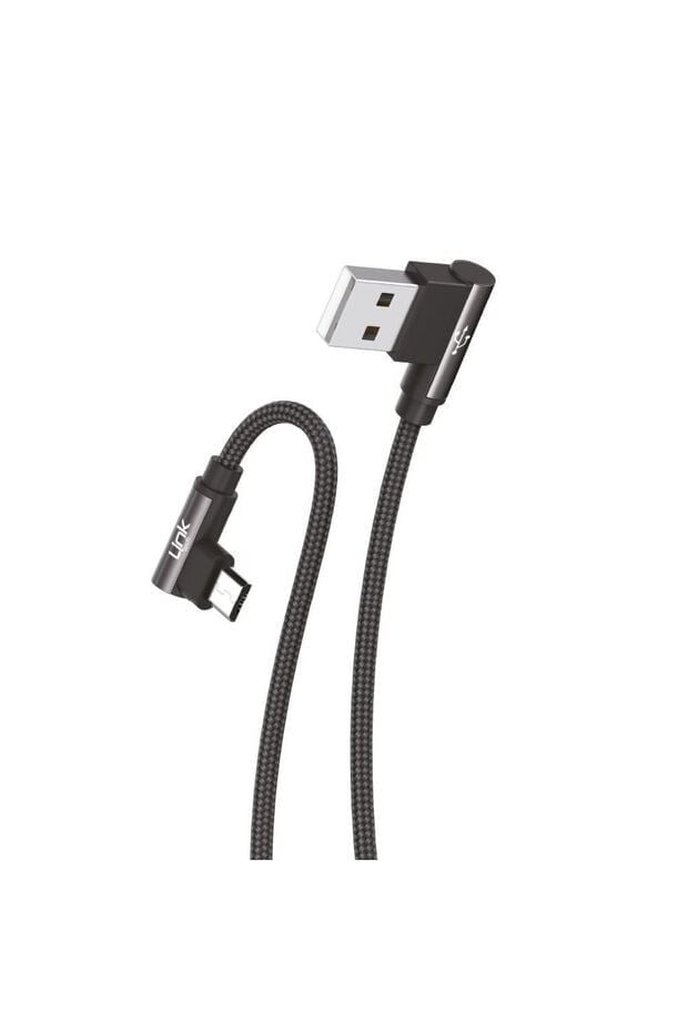LinkTech K592 Örgülü Dirsekli Metal Başlı 150cm USB - Micro  3A Şarj Kablosu  Listeye Geri Dön