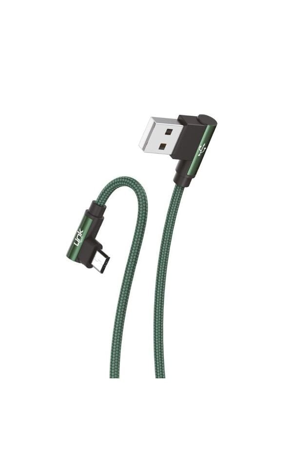 LinkTech K592 Örgülü Dirsekli Metal Başlı 150cm USB - Micro  3A Şarj Kablosu  Listeye Geri Dön