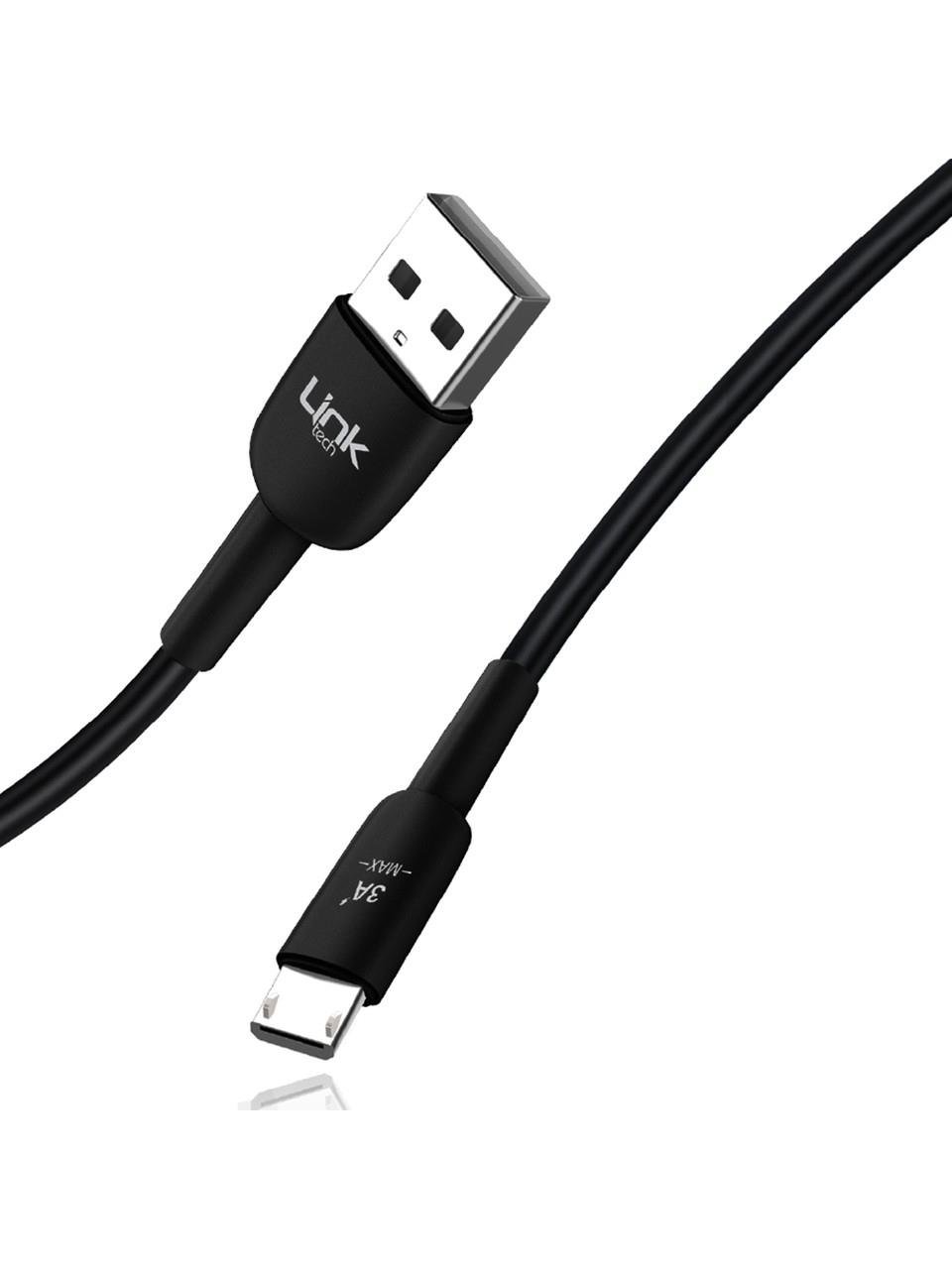 LinkTech K600 Soft & Fast 1m 2.4A Micro USB Şarj Kablosu