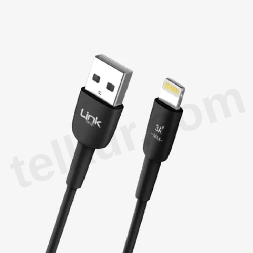 LinkTech K601 Soft & Fast 1m 3A Lightning USB Şarj Kablosu