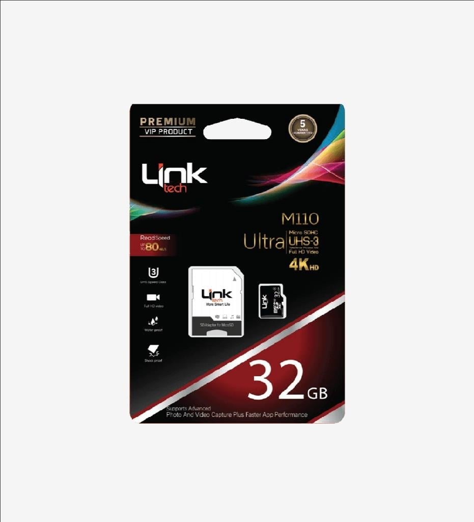 LinkTech M110 Premium 90MB/ s Micro SD Ultra 32 GB Hafıza Kart